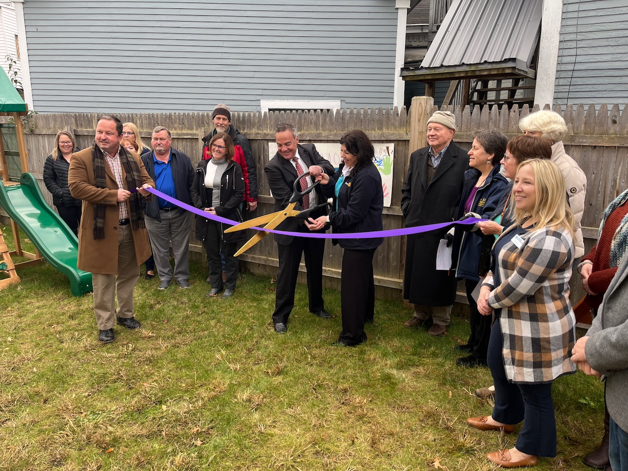 Rochester Rotary Club, Hope on Haven Hill celebrate new outdoor play space at Center for Hope and Wellness