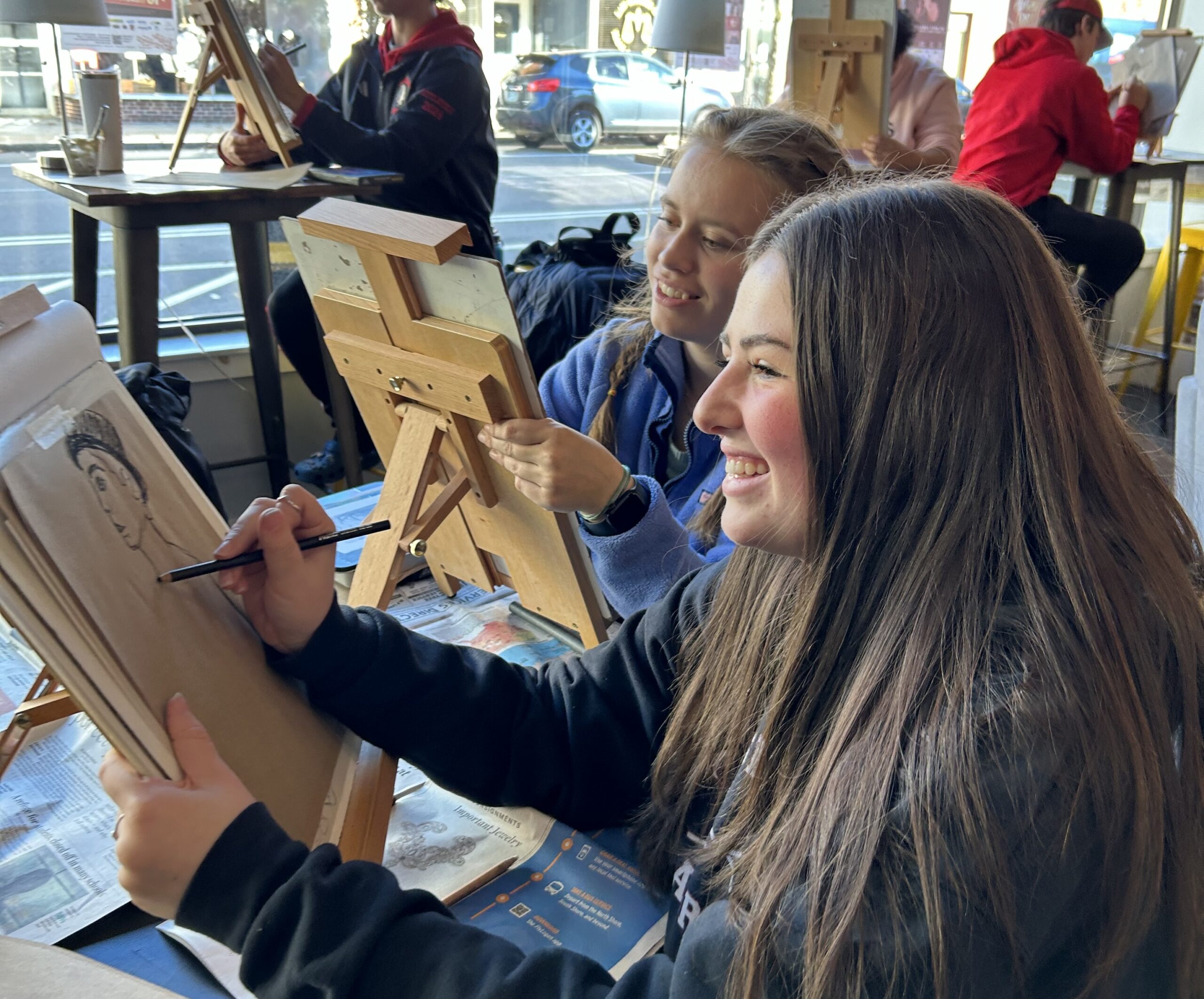 Spaulding High School Advanced Drawing Class engages in immersive art experience