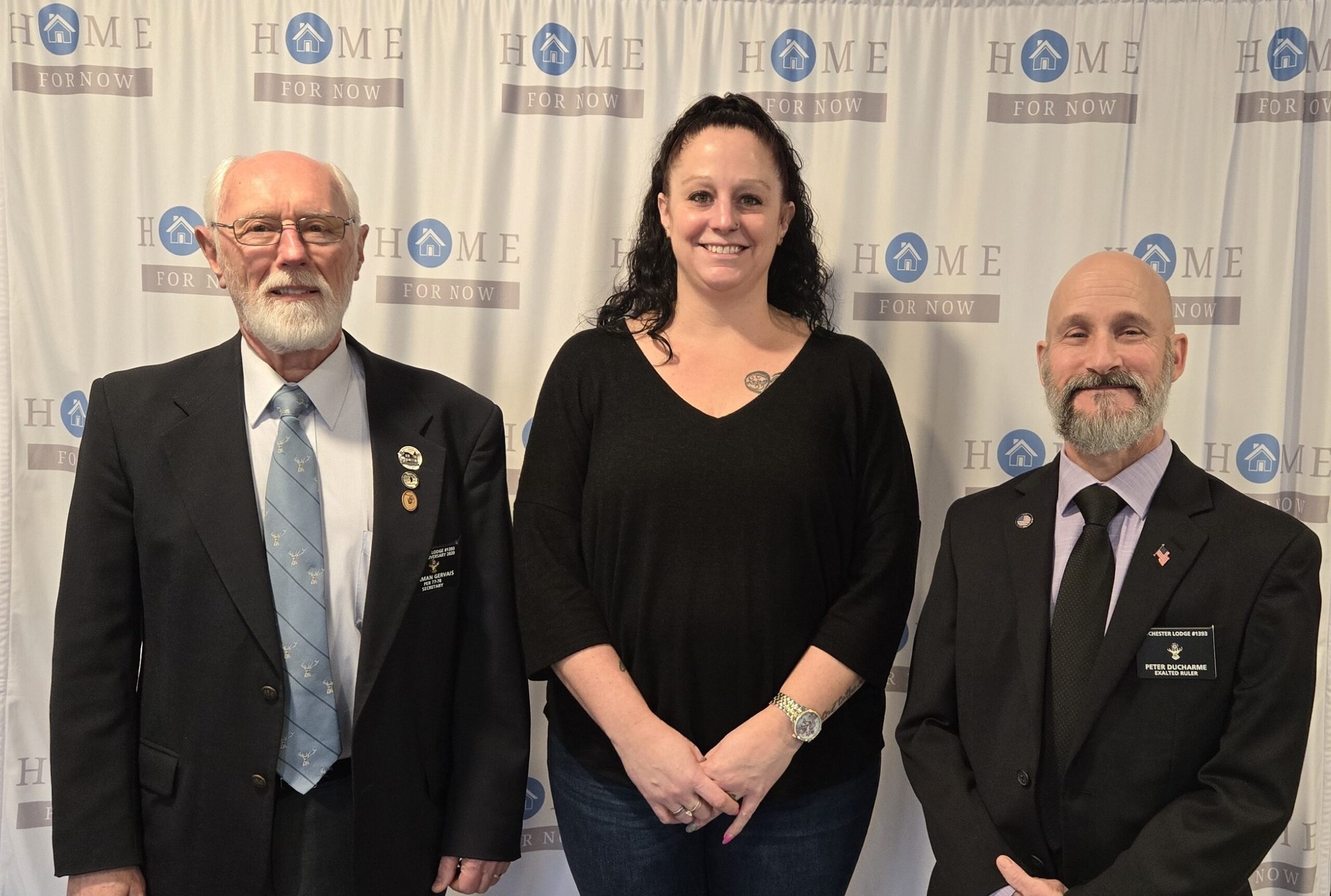 Rochester Elks Lodge #1393 donates $3000 dollars to the “Home for Now” Homeless Shelter