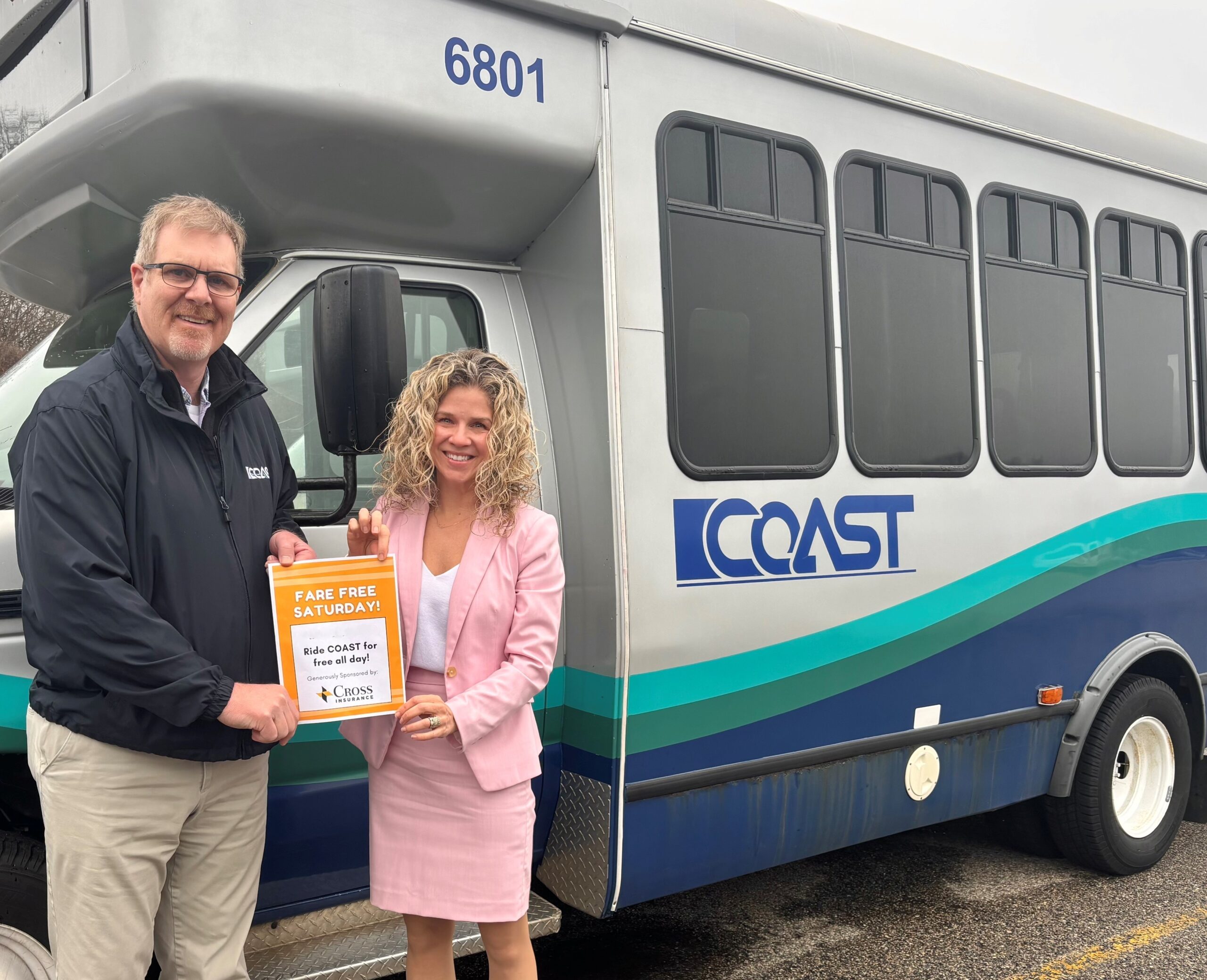 Local Sponsor Supports “Fare Free Saturday” on COAST October 25: Business sponsorship program ensures access for all