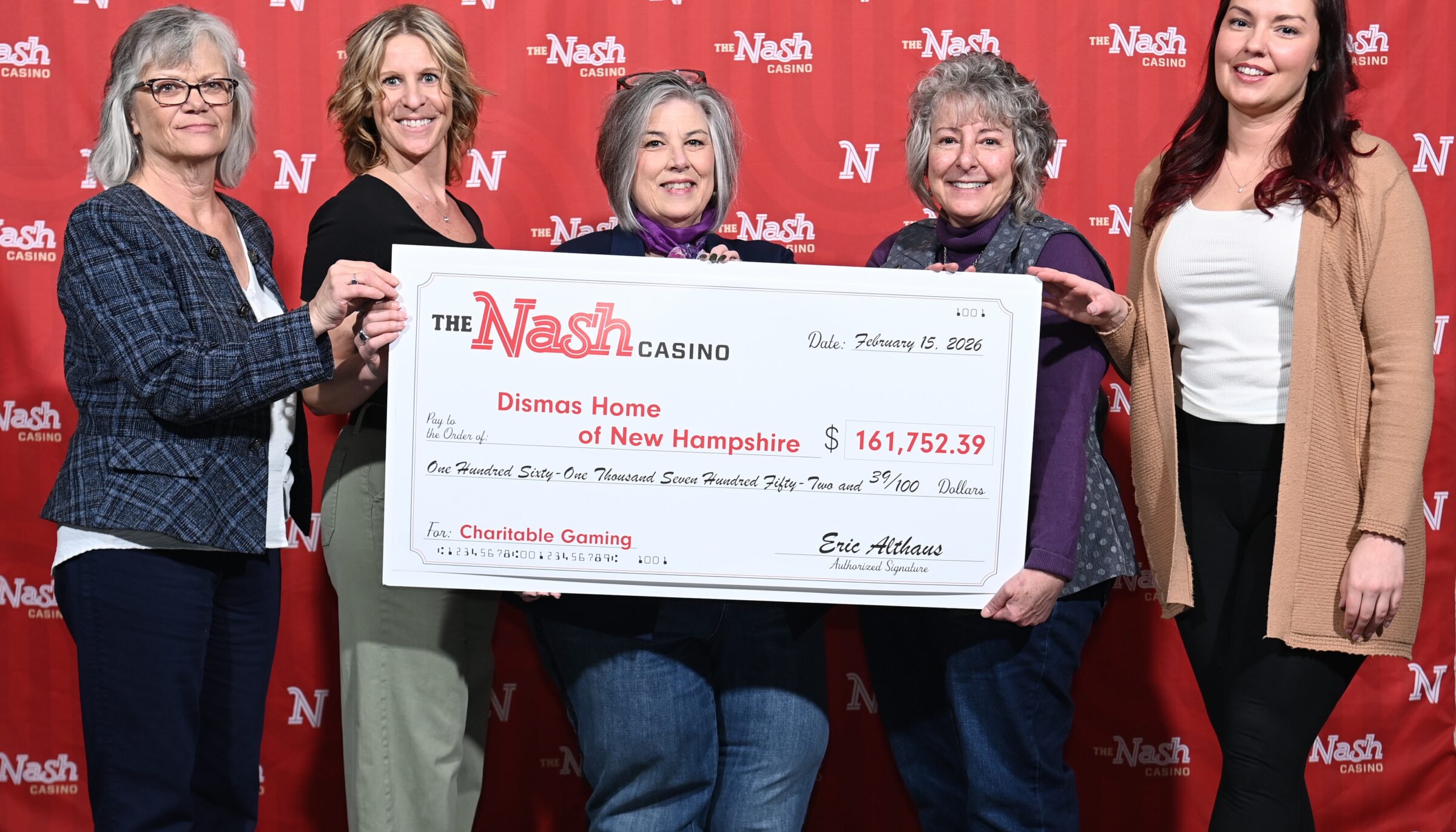 The Nonprofit Dismas Home of New Hampshire Receives a Major Check To Help Fund New Rochester Building Project