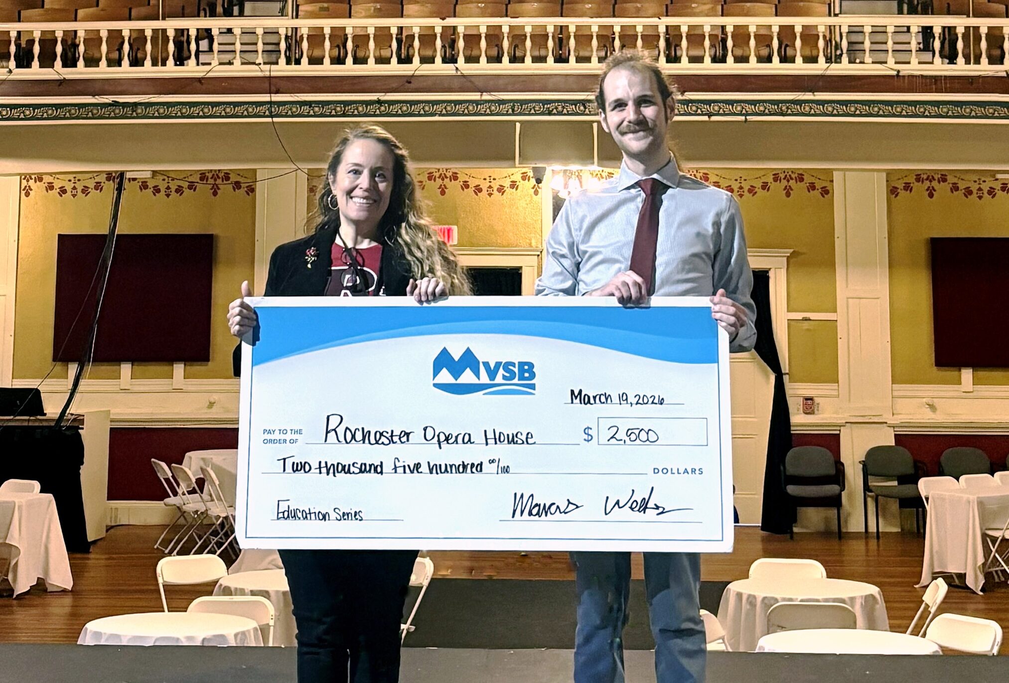 MVSB Supports Rochester Opera House Youth Programming as Theater for Youth Partner