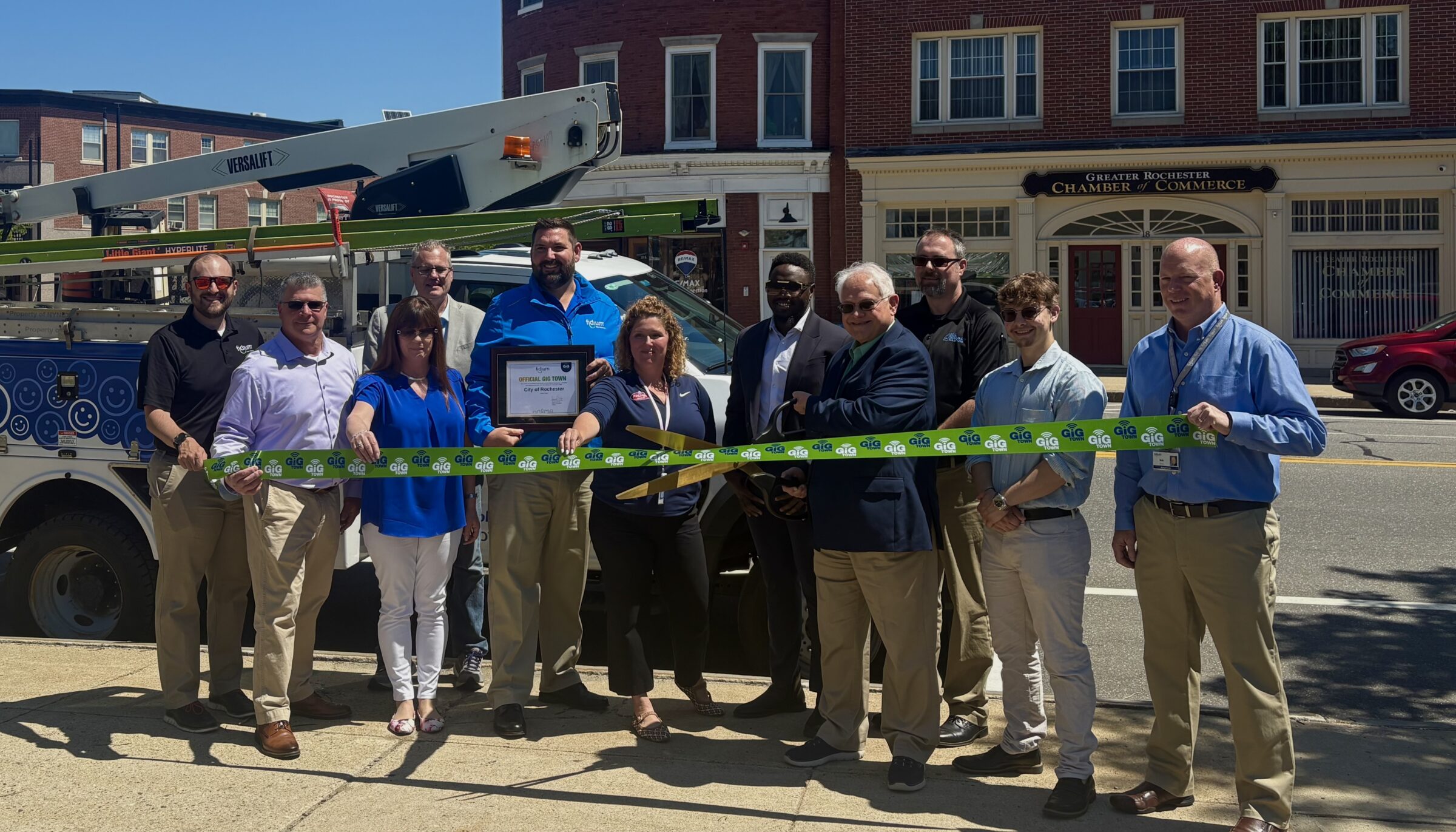 Rochester Celebrates “Gig Town” Designation with Fidium Fiber Expansion and Ribbon Cutting